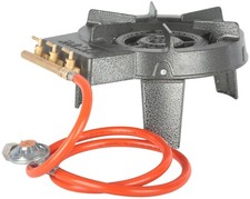 Hockerkocher Gaskocher Gasbrenner Campingkocher Wok 9,2kW Schlauch Druckminderer