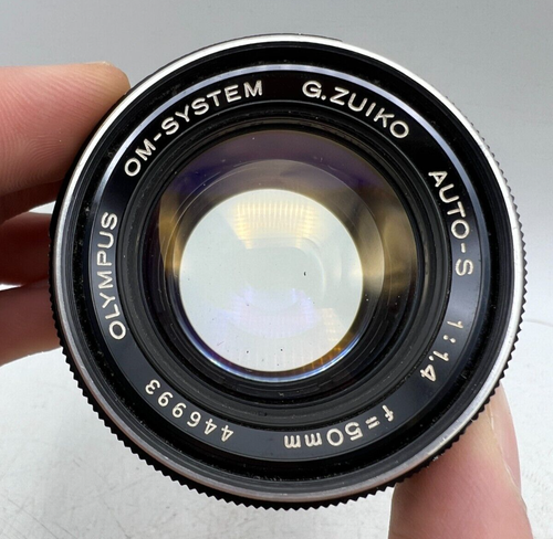 Olympus G Zuiko Auto-S 50mm F1.4 OM Mount Lens For SLR/Mirrorless Cameras