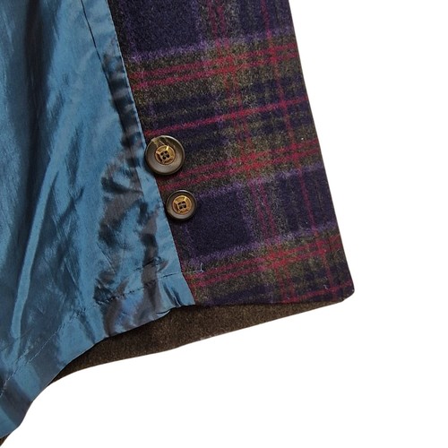 Abrigo de lana Goldix para mujer Reino Unido 16 caqui bávaro tradicional largo ventilado vintage - Imagen 13 de 21