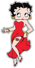 Betty Boop Kids Cartoon Car Bumper Window Locker Sticker Decal 3.5"X5"