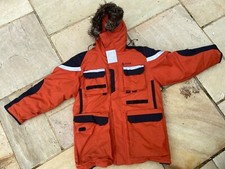 Aigle Winter Thermal Hooded Parka - Rare - Arctic - Polar - Orange And Black