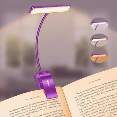 19 LED Rechargeable Book Light for Reading in Bed with Memory Function- Eye Cari
