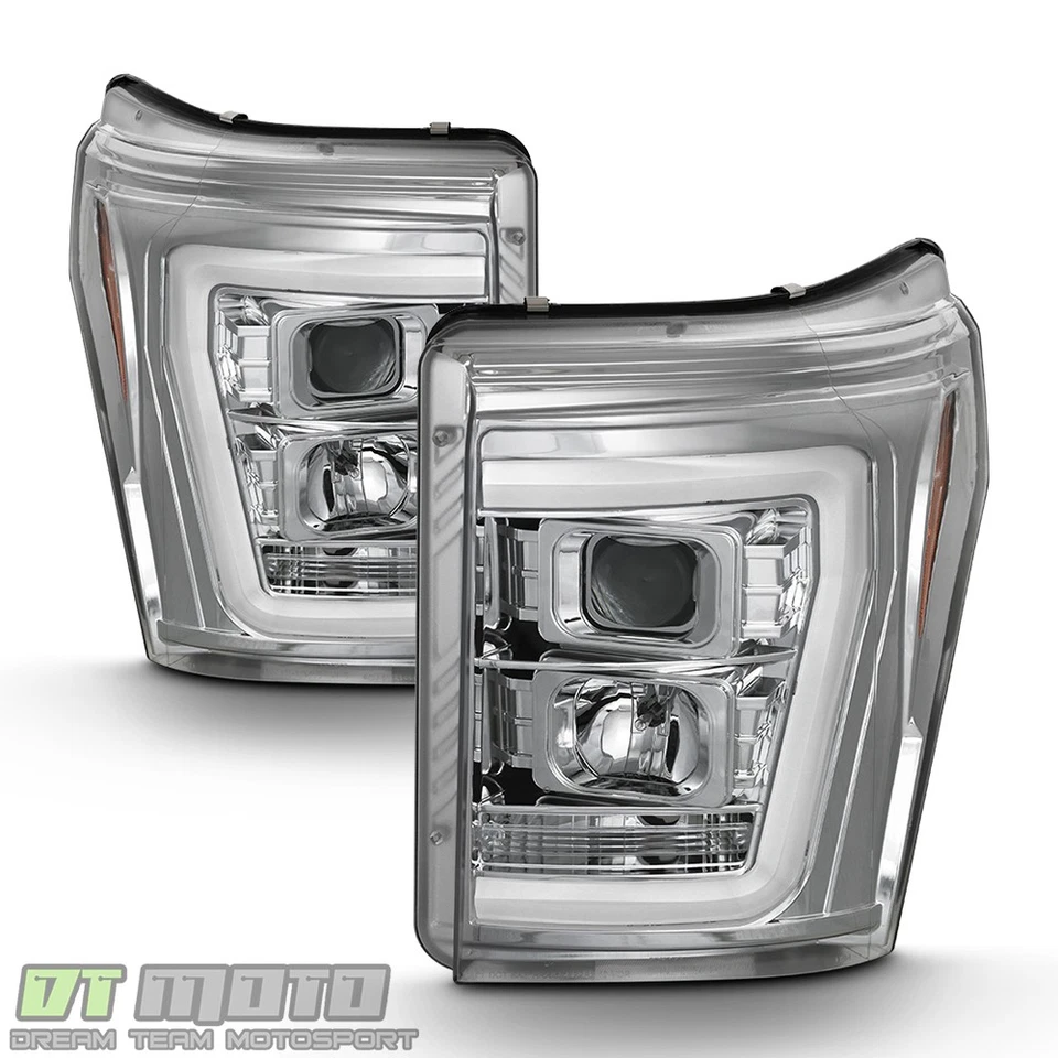 Faros proyectores DRL tubo de luz LED SuperDuty Ford F250 F350 F450 2011-2016 Foto 2 de 4