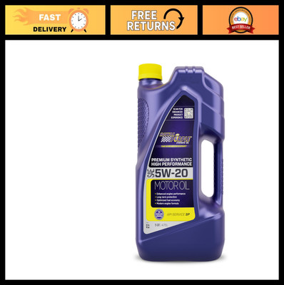 High Performance Synthetic Motor Oil 5W-20 - API-Licensed 5 Quart Engine Oil