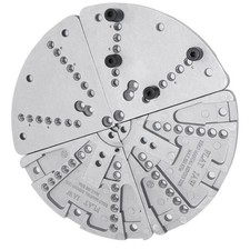 Aluminum Flat Jaw Set 8 Inch for Wood Lathe Compatible with 4 Inch C Chuck