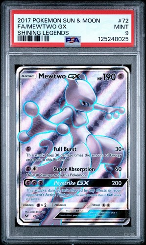 Mewtwo-GX graded PSA 9 for sale on eBay