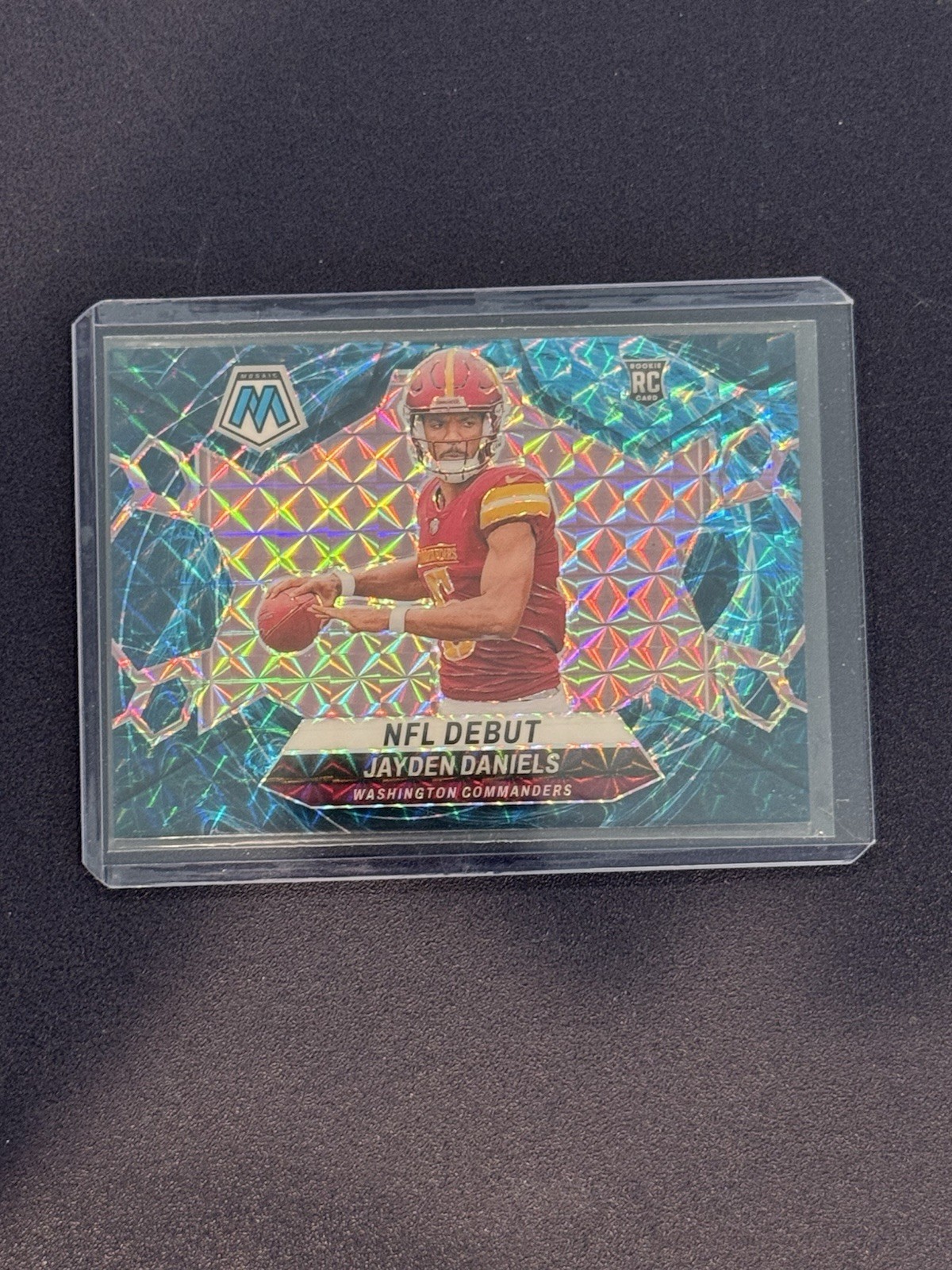 Jayden Daniels 2024 Panini Mosaic NFL DEBUT Genesis Case Hit SSP Rookie