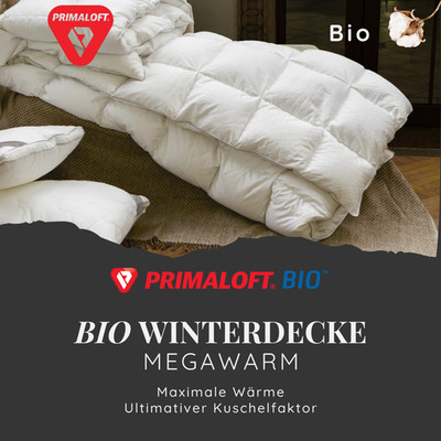 Winterbettdecke 155x220 Primaloft Bio 1900g Extra Warm Made in Germany OEKO-TEX