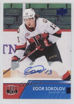 2021-22 Upper Deck AHL Auto Egor Sokolov #28 Auto 0pc2