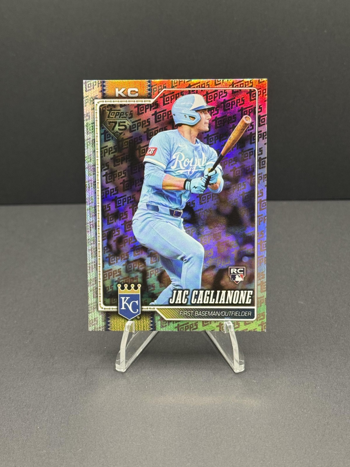 2026 Topps #138 Jac Caglianone Topps Foil Pattern