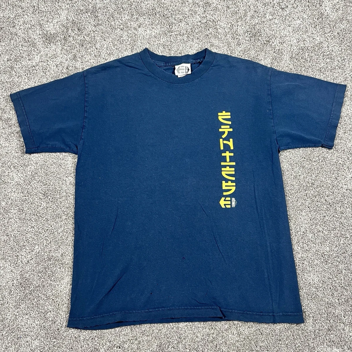 T-shirt Homme Etnies Noir - Taille M - Coton 100% - Graphique Aventure - Très Bon état