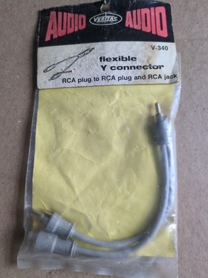 RCA Plug Y Splitter Audio Jack Cable Adapter Female to 2 RCA Male Connector
