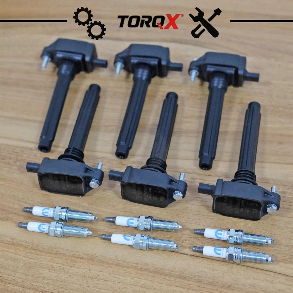 Paquete de 6 bobinas de encendido y bujías Mopar para Chrysler Jeep Dodge Ram 3,6 L UF648 Foto 3 de 4