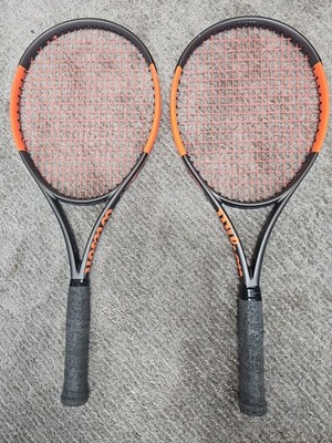 Two Wilson Burn 26 S Spin Effect Tennis Racquet 100 SQ in 4 1/2 Grip (2 Racqets)