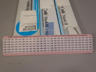 42 Packs (1050 Cards) Tuff-Code 1100-1124 1150-1174 1175-1199 Wire Marker Cards