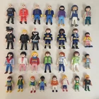 Vintage 1990's Playmobil Figures Lot of 29 People Police Fireman Clown Mom Kids
