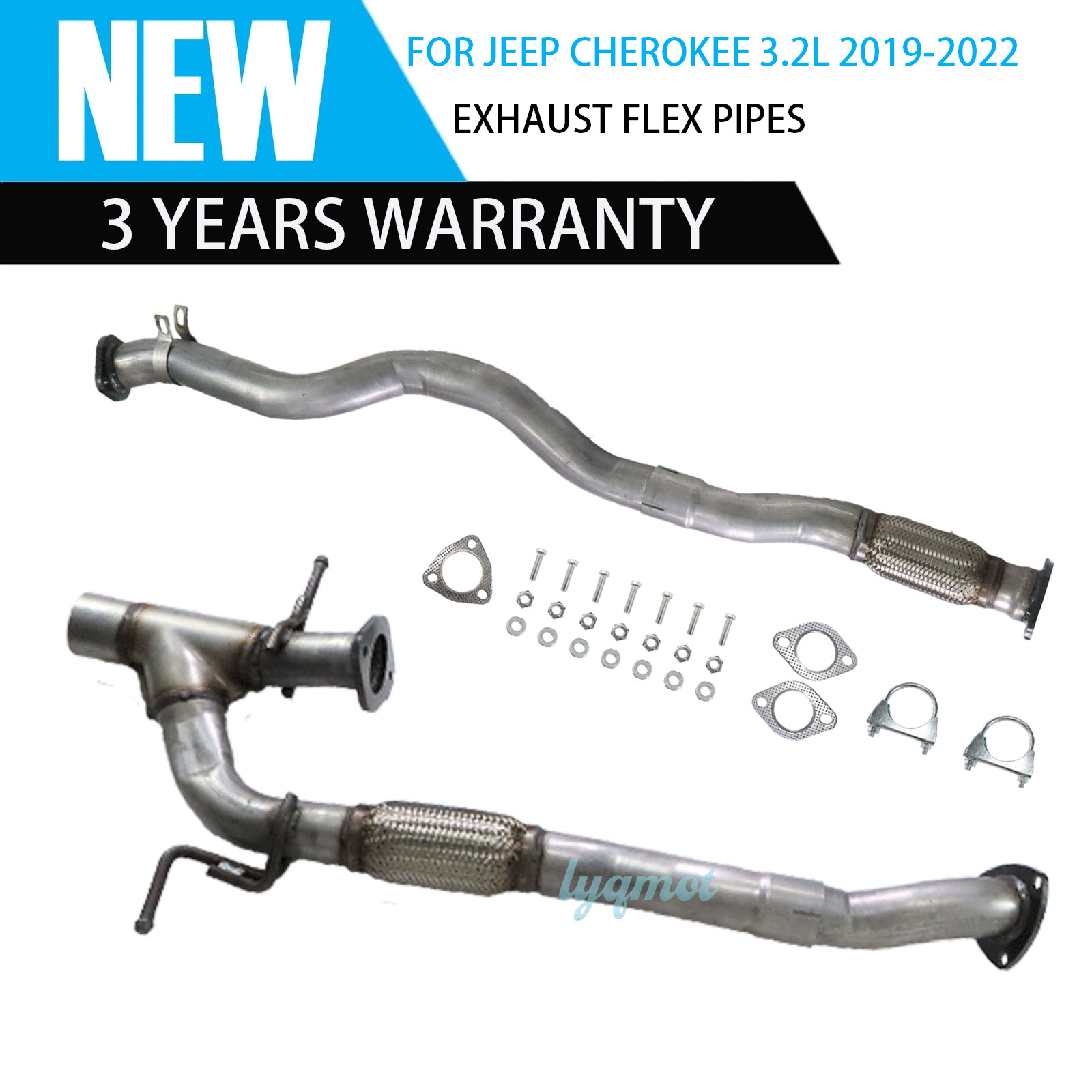 EXHAUST FLEX PIPES For 2019 2020-2022 Jeep Cherokee 3.2L Left and Right Side