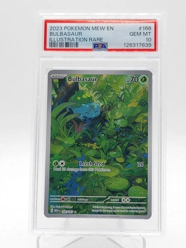 BULBASAUR 2023 POKEMON 151 ILLUSTRATION RARE #166/165 PSA 10 Q3963