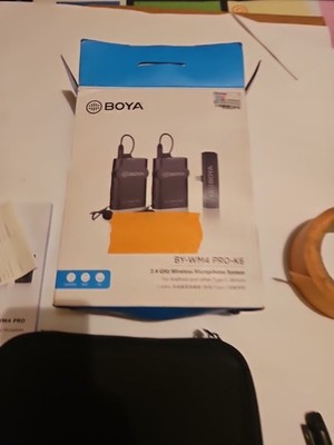 BOYA BY-WM4 PRO-K6 Wireless Microphone System Android USB-C Vlog Podcast New