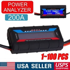 200a Dc Digital Monitor Lcd Volt Amp Meter Analyzer For Rc Battery Solar Power