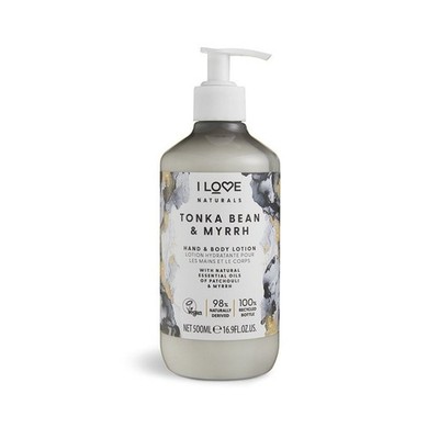 I Love Tonka Bean & Myrrh Naturals Hand & Body Lotion 500ml
