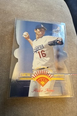 1997 Leaf - Hideo Nomo #99 Die-Cut Fractal Matrix Rare 1/ 1000 Packs Pull.