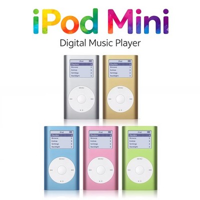 Apple iPod Mini 1st Generation (8/16/32/64GB) All Colors New Battery - 98% New