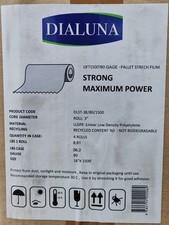 Strong Pallet Stretch Film Hand Shrink Wrap Clear 18" 1500' 80 Gauge 4 ROLL