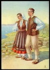 054 - Croatia national costumes - Istra - Postcard