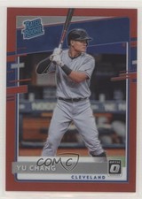 2020 Panini Donruss Optic Rated Rookies Red Prizm 53/60 Yu Chang #93 0c6