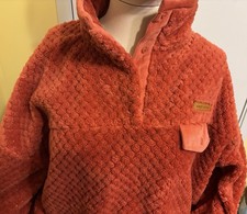 Simply Southern Soft Plush Pullover WMS Sz M Rust Comfort Style Warmth Casual