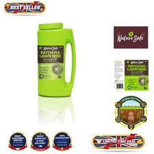 Organic Lawn Seed & Fertilizer 1kg - Pollinator Friendly Lawn Repair Fix 13.99 per kilo