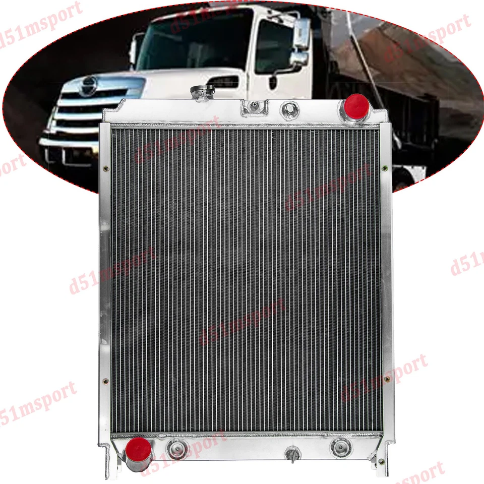 Radiador de aluminio 2 filas apto para Hino 238 268 258 338 2005-2010 16400E0070 16400E0230 Foto 4 de 4