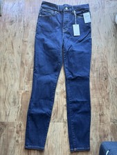 Good American Womens Jean Dark Blue Size 6-12 Good Waist Skinny High Rise