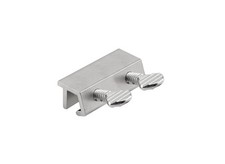 FHC Sliding Door Loop Lock Double Thumbscrews 2" Length Aluminum Finish