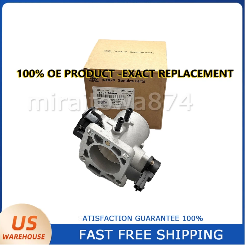 Throttle Body For 2011-2006 Kia Rio Rio5 Hyundai for Accent1.6L 35100-26860 NEW - Imagem 2 de 4