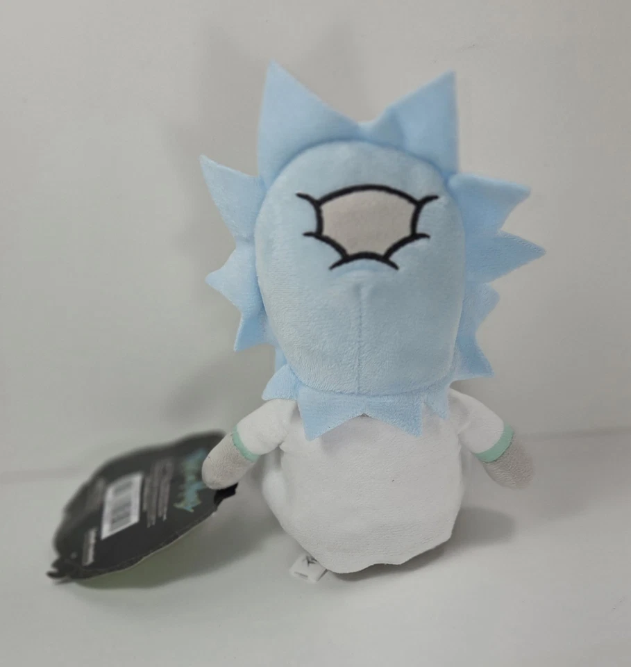 Rick 10” Pelúcia de Rick and Morty Licença Oficial Brinquedo Fábrica Novo com etiquetas Adulto Natação - Imagem 2 de 3