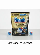 Finish Powerball ULTIMATE 4-In-1 Dishwasher Detergent Tabs 52ct Fast Shipping!