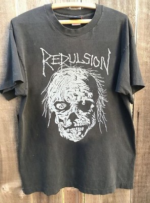 Repulsion 'Horrified' death metal classic style cotton t-shirt QT754