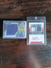 Andre Johnson Patch Autograph And Derek Stingley Rookie Patch Cards