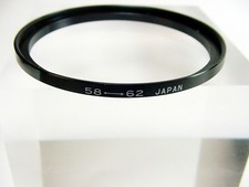 58-62mm Step-Up Adapter Ring Metal Japan No box Tested New 6.95