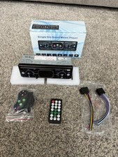 Single DIN Car Stereo Touchscreen Bluetooth Radio MP3 USB SD AUX Hands-Free