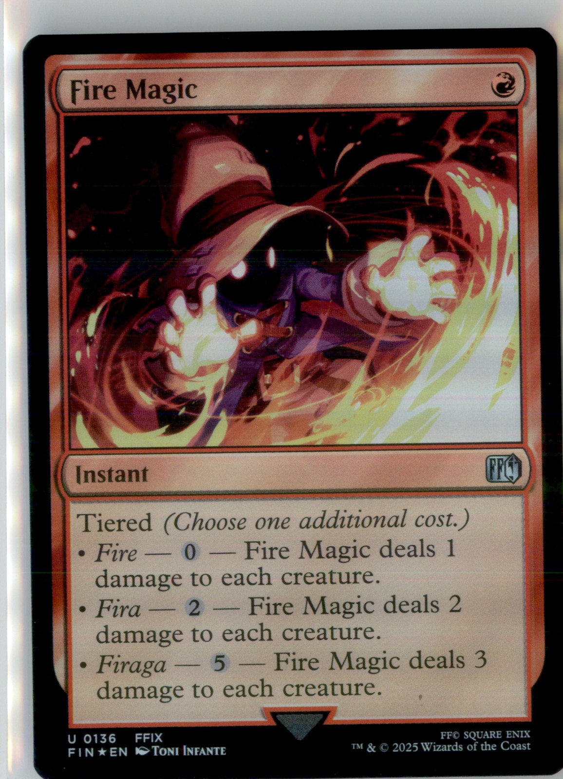 FINAL FANTASY #136 Fire Magic FOIL