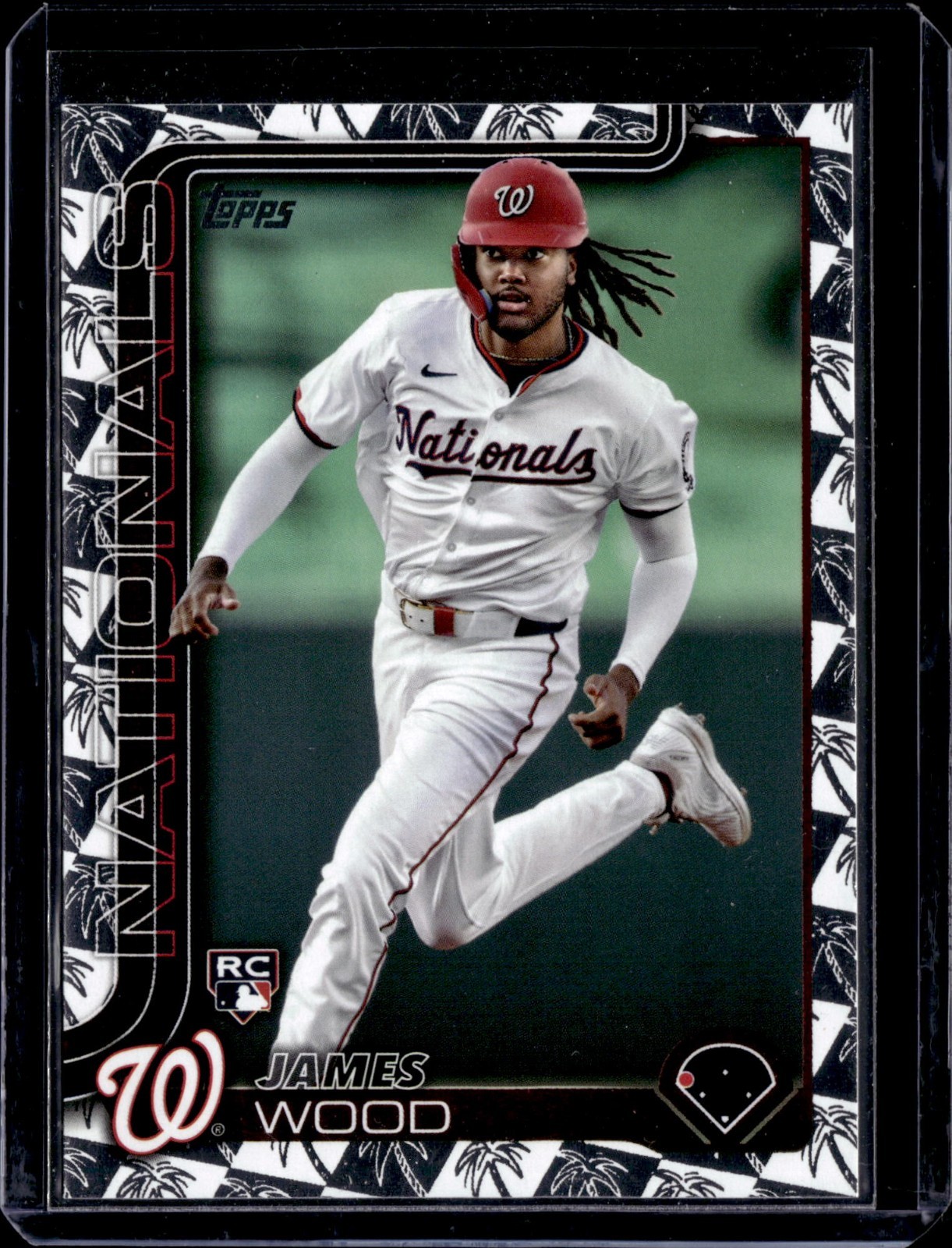 2025 Topps James Wood Spring Training Paralell Rookie # 181 Nationals