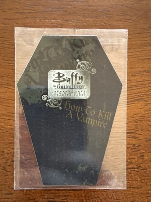 1998 Inkworks Buffy The Vampire Slayer Seas 1 How To Kill A Vampire COFFIN CARD