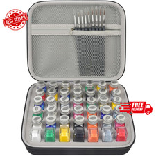 Model Paint Storage Case Compatible W/ Testor...