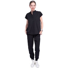 Stand Collar Women Nurse Uniform Suit Women Medical Scrubs Top and Pants 8Pocket