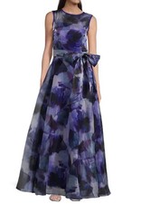 Eliza J Organza Gown,sz 4, New, No Belt