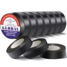 5pcs High-Temperature Black Rubber Electrical Insulation Tape   Durable  Soft
