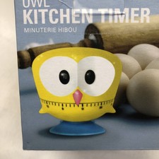 Kikkerland Little Yellow Owl Kitchen Timer 60...